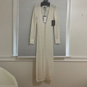 Retrofete cardigan size S white